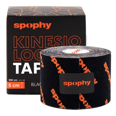 Spophy Kinesiology Tape Black, tejpovací páska černá, 5 cm x 5 m