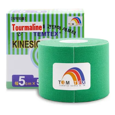 Temtex kinesio tape Tourmaline, zelená tejpovací páska 5cm x 5m