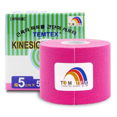 Temtex kinesio tape Classic, růžová tejpovací páska 5cm x 5m