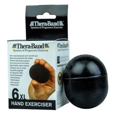 Thera-Band Hand Exerciser XL - posilovač rukou gelové vajíčko, černé - velmi tvrdé