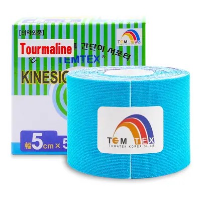 Temtex kinesio tape Tourmaline, modrá tejpovací páska 5cm x 5m