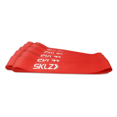 SKLZ Mini Bands - Red, posilovací smyčka červená (střední), 10 ks