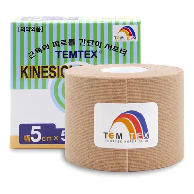 Temtex kinesio tape Classic, béžová tejpovací páska 5cm x 5m