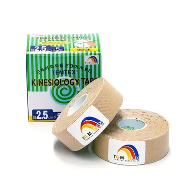 Temtex kinesio tape Classic, béžová tejpovací páska 2 x 2,5cm x 5m