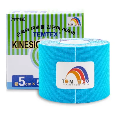 Temtex kinesio tape Classic, modrá tejpovací páska 5cm x 5m