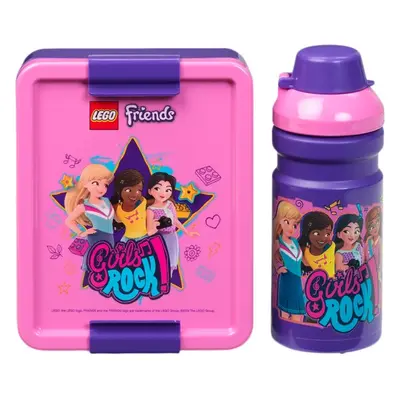 LEGO Friends Girls Rock svačinový set (láhev a box) - fialová