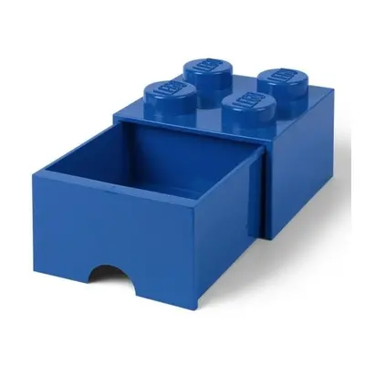 LEGO úložný box 4 s šuplíkem - modrá