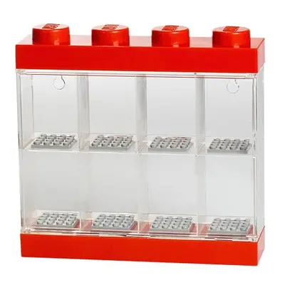 LEGO sběratelská skříňka na 8 minifigurek - červená