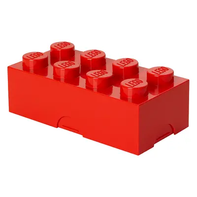 LEGO box na svačinu 100 x 200 x 75 mm - červená