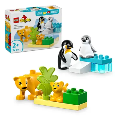 LEGO LEGO® DUPLO® 10442 Rodinky divokých zvířat: Tučňáci a lvi