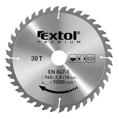 EXTOL PREMIUM 8803217 kotouč pilový s SK plátky, 165x2,0x20mm, 24z