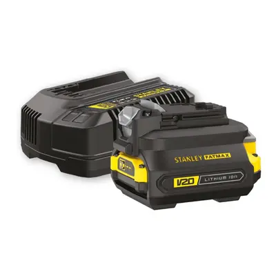 STANLEY FATMAX SFMCB121D1-QW startovací sada 18V 2Ah, nabíječka, adaptér, V20, ORIGINÁL