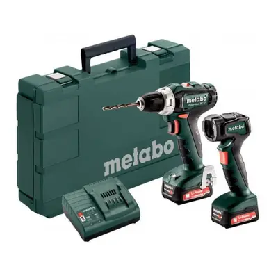 METABO PowerMaxx BS 12 aku vrtačka + svítilna ULA LiIon 2x2Ah 601036900