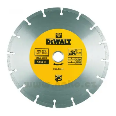 DeWALT DT3711 diamantový kotouč 125x22,2 beton, cihly