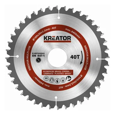 KREATOR KRT020502 pilový kotouč 160x30x2,2mm 40Z