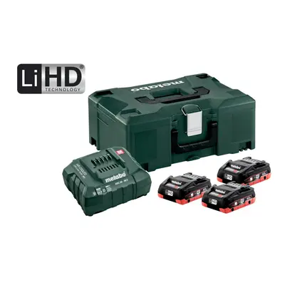 METABO Basic Set 18V LiHD (akumulátor 3x4.0Ah+nabíječka ASC 30-36+MetaLock II) 685133