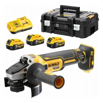 DeWALT DCG405P3 bezuhlíková aku úhlová bruska 125mm 18V