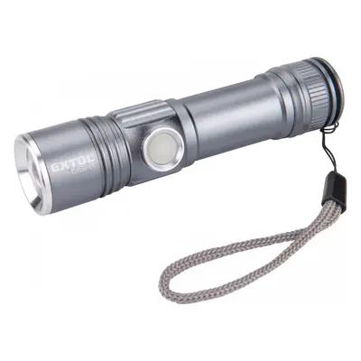 EXTOL LIGHT 43141 ruční svítilna 280lm, zoom, USB nabíjení, XPE LED