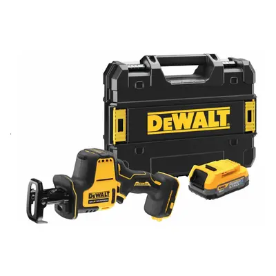 DeWALT DCS369E1T bezuhlíková aku pila ocaska XR POWERSTACK LiIon 18V 1x1,7Ah bez nabíječky