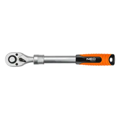 NEO TOOLS 08-502 ráčna teleskopická 1/4" s pojistkou a přepínací páčkou 72z