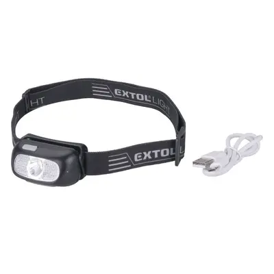 EXTOL LIGHT Extol Čelovka 130 lm CREE XPG nabíjecí USB dosvit 40 m 5 W CREE XPG LED