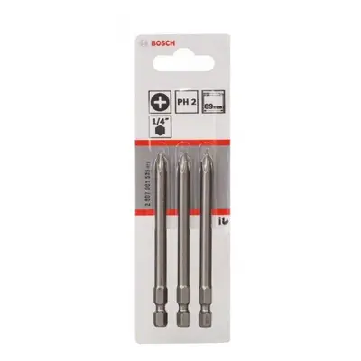 BOSCH 2607001535 bit PH2 89mm zvlášť tvrdý Extra Hard - 3ks