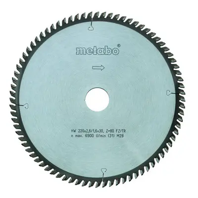 Metabo kotouč pilový 254x2,4/1,8x30 80FZ/TR 5° neg. 6.28223