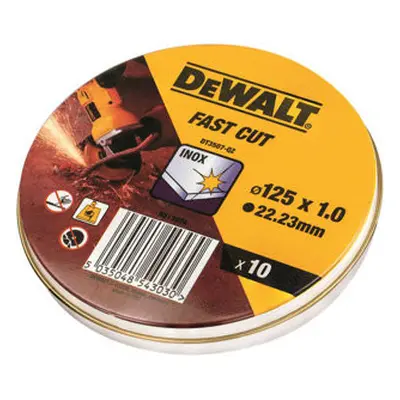 DeWALT DT3507 sada řezných kotoučů na NEREZ 125x1mm (10ks)