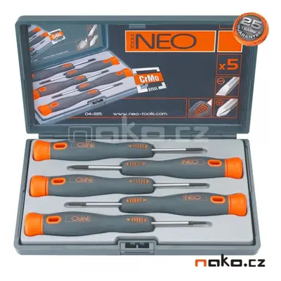 NEO TOOLS sada mikro šroubováků - 5ks 04-225