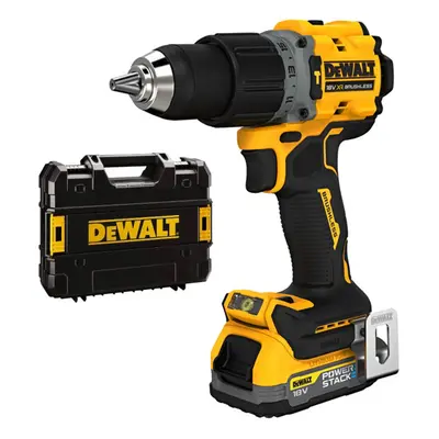 DeWALT DCD805E1T příklepová bezuhlíková aku vrtačka XR POWERSTACK LiIon 18V 1x1,7Ah