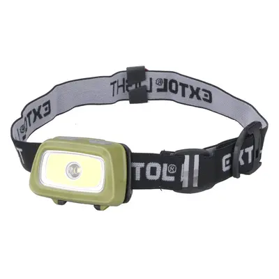 EXTOL LIGHT 43108 čelovka 250lm LED, 250lm, červené/zelené světlo pro noční vidění