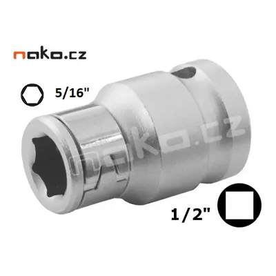 PROTECO adaptér 1/2"- 5/16" redukce pro bity 43.120-01A