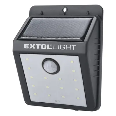 EXTOL LIGHT 43130 nástěnné solární světlo s pohybovým sensorem, 120lm