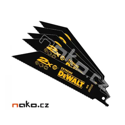 DeWALT DT2407L pilový list 152x1,8-1,4mm BiM do ocasky, ocel, 5ks