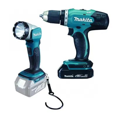 MAKITA DDF453SYEL aku šroubovák se svítilnou Li-Ion 18V/1.5Ah