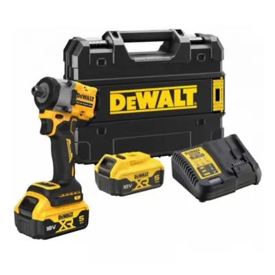 DeWALT DCF922P2T aku rázový utahovák bezuhlíkový 1/2" 18V 2x 5,0Ah Li-Ion, kufr TStak