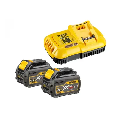 DeWALT DCB118T2 2x akumulátor XR FLEXVOLT 18/54V 2/6Ah LiIon + nabíječka - ORIGINÁL