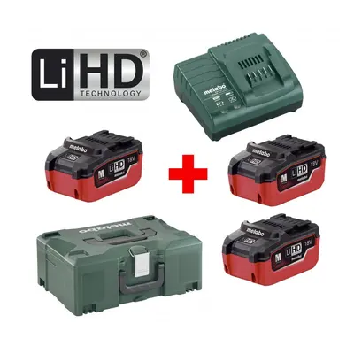 METABO Basic Set 18V LiHD (3x akumulátor 5.5Ah+nabíječka ASC 30-36+MetaLock II) 685069