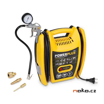 POWERPLUS POWX1705 přenosný bezolejový kompresor