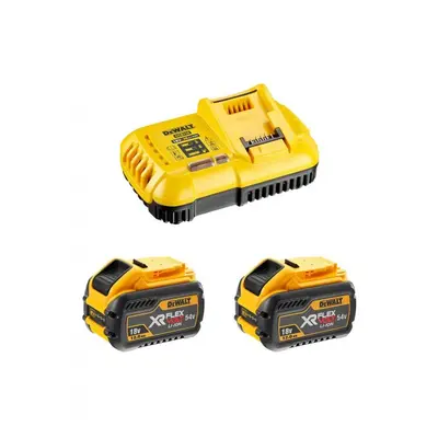 DeWALT DCB118Y2 sada nabíječka a baterie 18V/54V 2x12Ah XR FLEXVOLT