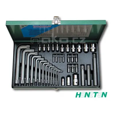 HONITON H4340 sada TORX T9-T70, E4-20 (40 dílů)