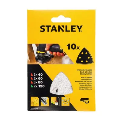 STANLEY STA32348 sada brusných papírů 10ks Piranha