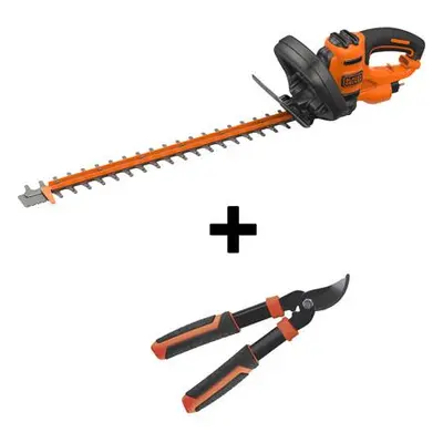 BLACK&DECKER BEHTS401 KIT nůžky na živý plot 55cm + ruční nůžky