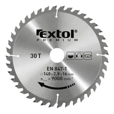 EXTOL PREMIUM kotouč pilový SK 140x2x16mm, 30T, 8803210