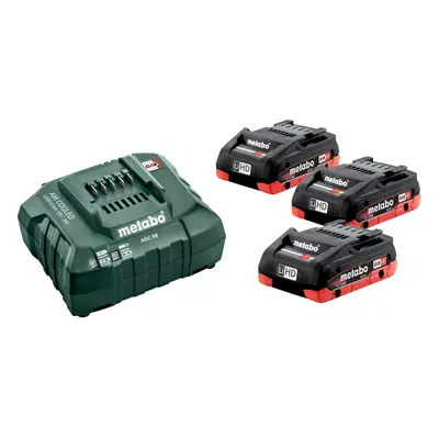 METABO Basic Set 18V LiHD (akumulátor 3x4.0Ah+nabíječka ASC 55) 685132000