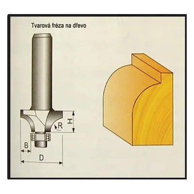 STAVTOOL Fréza HM P70718 rádiusová 15,9mm s ložiskem