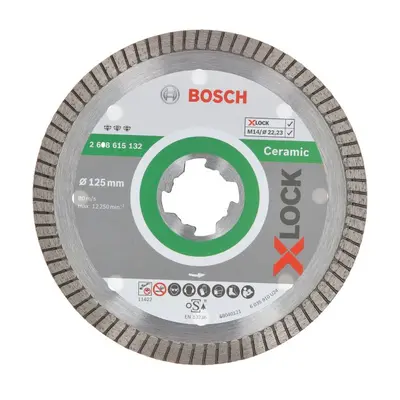 BOSCH diamantový řezný kotouč na keramiku 125x22,2mm X-LOCK, best for Ceramic, 2608615132