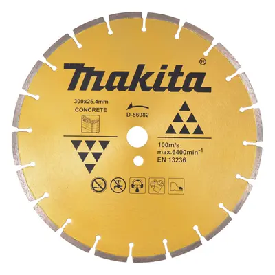 MAKITA D-56982 kotouč diamantový řezný segmentový na BETON, 300x25,4mm