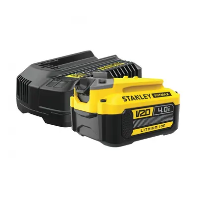 STANLEY FATMAX SFMCB14M1-QW startovací sada 18V baterie 4Ah + nabíječka V20, ORIGINÁL