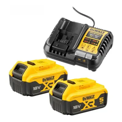 DeWALT DCB1104P2 nabíječka + 2x akumulátor 18V 5,0Ah XR Li-Ion ORIGINÁL